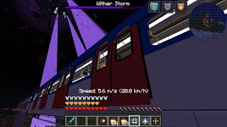 The Wither Storm vs a Train and Plane.