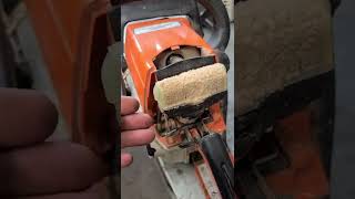 Why Your Chainsaw Burns More Fuel And Doesn't Rev-Up As It Should! #shorts