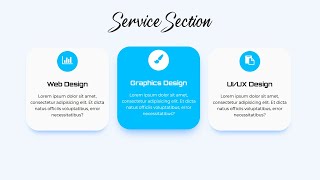 Responsive Our Services Section Design using HTML CSS
