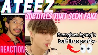 things ATEEZ say that seem like fake subs but aren't | REACTION