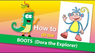 Draw a Boots - Dora the Explorer - with Easy Pen