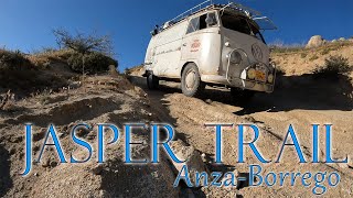 VW BUS - Jasper Crazy Down Hill Washed Out Trail Anza-Borrego - Vintage Overland Adventure