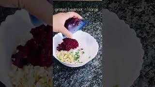 Beetroot paratha recipe  #Shorts #youtubeshort #shortfeed #poojasmartvlog