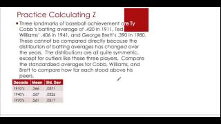 FL Stats Video 3 Z Scores