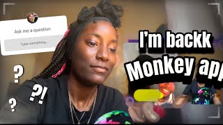 IM BACK | TROLLING ON MONKEY APP 🫣