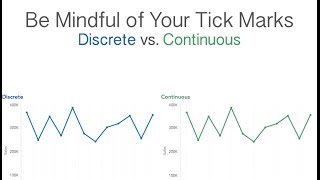 Discrete vs. Continuous in Tableau: How they Affect Your Tick Marks & Gridlines