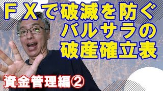 FXで破滅を防ぐバルサラの破産確立表【資金管理編②】