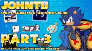 Sprite Animation - Beginners Guide #3: Importing Sprites Into Flash