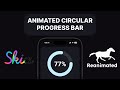React Native Animated Circular Progress Bar With Reanimated 3 and Skia