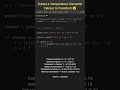 Create a temperature converter using python 😎 Celsius to Farenhite  #shorts #python #pythonprojects