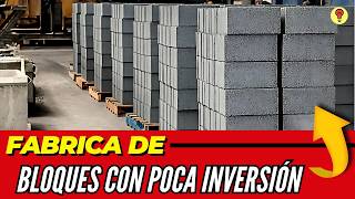 Cómo Montar una FÁBRICA DE BLOQUES DE CONCRETO Rentable