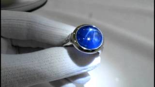 Blue star Sapphire Ring-13.97cts