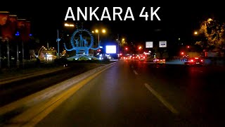 Ankara 4K - Night Drive on 30th August -  Driving Downtown