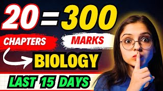 Biology Most Imp. Chapters for NEET 2024🔥| Score 300+ Marks | Biology High Weightage Chapters