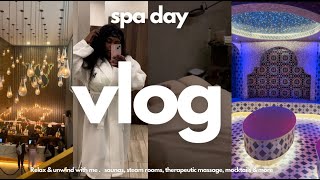 VLOG| much needed spa day🧖🏾‍♀️| WORLD SPA NYC| SAUNAS, STEAM ROOMS, THERAPEUTIC MASSAGE + REVIEW