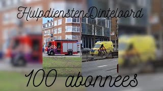 [Honderd abonnees!] Brandweer, ambulance(versneller)en politie met spoed door Rotterdam Zuid!