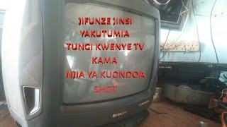 Jifunze ufundi jinsi ya kutengeneza tv na matumizi ya tungi kwenye tv jifunze nasihttps://youtu.be/x