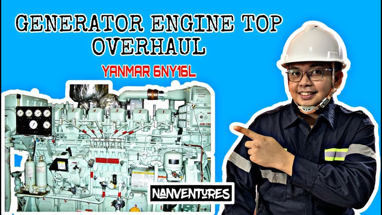 GENERATOR ENGINE TOP OVERHAUL - YouTube