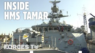 HMS Tamar: A Guided Tour Around The Royal Navy's 'Greenest' Ship ⚓ | Forces TV