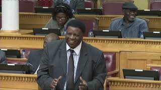 Utoni Nujoma speaks in support of the Genocide Memorial Museum-nbc