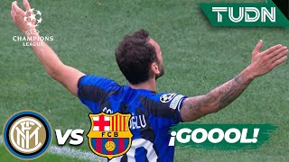 ¡GOL DEL INTER! Calhanoglu la pone al rincón | Inter 1-0 Barcelona | UEFA Champions League 22/23-J3