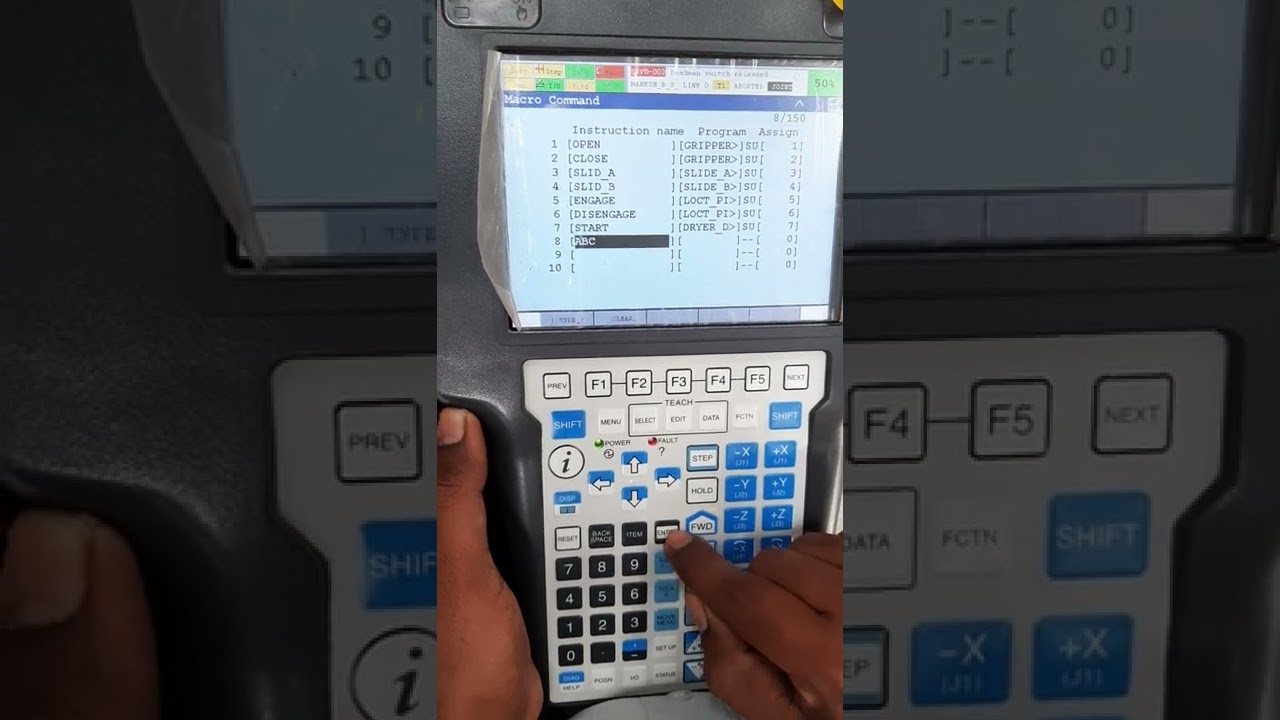 Fanuc Robot || Setting Program As Macro And Assign Keys To Macro ...