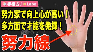 【手相占い】努力線とは？【サクッと解説】