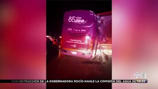 Accidente de autobus en la carretera Xalapa-Perote.