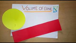 volume of cone by activity