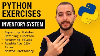 Python Exercise | Full Inventory System in Python | Beginner Level | With Challenges Application