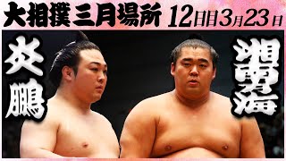 大相撲　炎鵬 ー 湘南乃海＜令和５年三月場所・十二日目＞SUMO