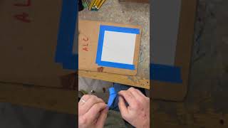 How I apply and remove tape when painting with gouache.