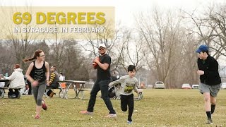 Syracuse ties its warmest February day on record