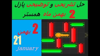 حل تشریحی و توضیحی  پازل یا مینی گیم امروز همستر  سشنبه 2 بهمن ماه