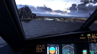 AWESOME STORMY APPROACH INTO GIBRALTER!! MSFS 2024 RTX 4090