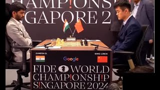 Schach-WM 2024 Partie 7 Gukesh vs Ding Liren