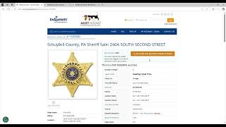 Schuylkill County, PA Sheriff's Sale Video Guide