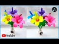 How To Make Hibiscus Paper Flower / Paper Flower / Anita Craft Hub