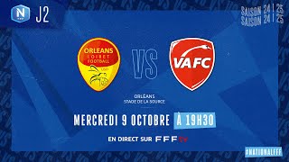 J2 I US Orléans vs Valenciennes FC en replay (4-1) I National FFF 2024-2025