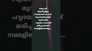 നടക്കാതെ പോയ സ്വപ്നങ്ങൾ|Malayalam WhatsApp status|Malayalam motivational quotes