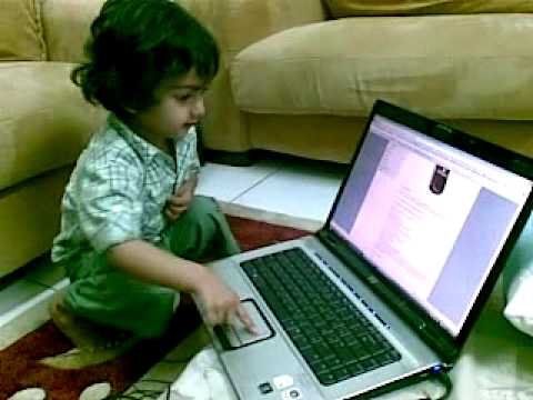3 Years Old Pakistani Kid Operating HP Laptop in Dubai 3 Years Old Pakistani Kid Operating HP Laptop in Dubai