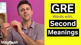 GRE Words with Second Meanings - GRE Vocabulary Wednesday
