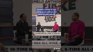 Carmelo Anthony reveals he was going to join Lebron and wade on the Miami Heat