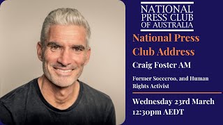 Craig Foster AM addresses the National Press Club of Australia