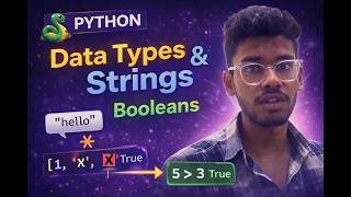 Python Data Types Tutorial | Strings and Boolean Explained #coding #correctcoding #programming