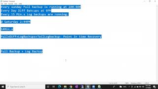 Sql DBA Batch 41 Class 63