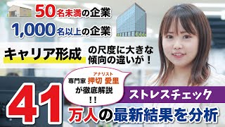 【解説】50名未満の企業の従業員は、1,000名以上の企業の従業員よりも〇〇に不安を抱えている？1,162の企業・団体のストレスチェックデータを徹底分析！専門家がわかりやすく解説します！