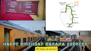 20 Years of Legendary BASAVA Express || Mysuru - Bagalkot - Mysuru || INDIAN RAILWAYS