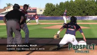 James Acuna Prospect Video, RHP, Cypress high School Class of 2016