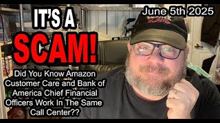 IT'S A SCAM! A Classic AMAZON and BANK OF AMERICA Scam Call